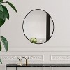 Chloe Lighting Reflection Black Finish Round Framed Wall Mirror 30 Inch Height - 4 of 4