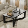 Spassway Rectangular Coffee Table Wood Living Room Table with Wood Grain Top Modern Living Room Bedroom Furniture for House Apartment - 2 of 4