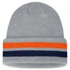 NCAA Auburn Tigers Knit Cuffed Ridge Beanie: Lightweight Acrylic, Adult Sizing - 3 of 4