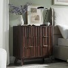 SinCiDo Modern Fluted Nightstand Set of 2, Faux Marble Top Side Tables w/3 Storage Drawers, End Tables for Bedroom, Living Room - 2 of 4