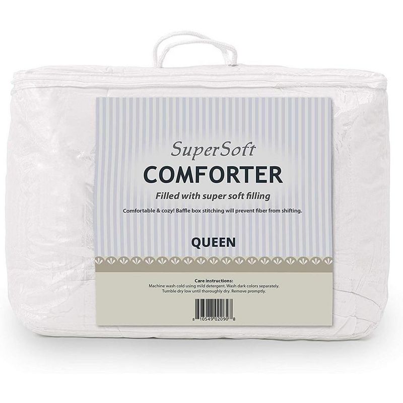 Mastertex Down Alternative Quilted Bed Comforter – White, 2 of 8
