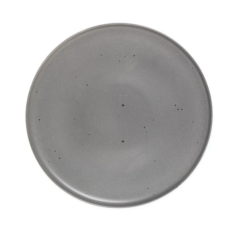 Gibson Our Table Landon 6 Piece 10.5 Inch Round Stoneware Dinner Plate Set in Truffle, 2 of 5