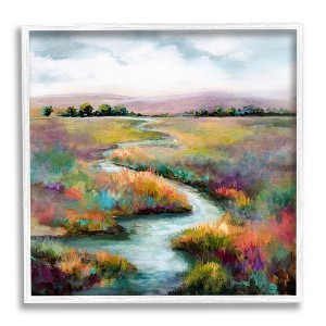 Stupell Industries Vivid River Flowing Rural Vegetation Framed Giclee Art - 1 of 4