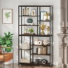Hommoo 79" Tall Bookshelf, 8-Tier Staggered Bookcase Shelving Unit - 3 of 4