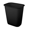 Sterilite 9 Gallon Rectangular Wastebasket Easy to Clean Open Top Durable Home Kitchen Trash Bin, Fits 13 Gallon Liner, 12 Pack, Black - image 2 of 4