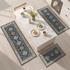 DOMETOUR Farmhouse Kitchen Rugs Set of 3 Washable Throw Rugs with Rubber Backing Non Slip Floor Mats Carpet for Kitchen, Laundry Room - 3 of 4