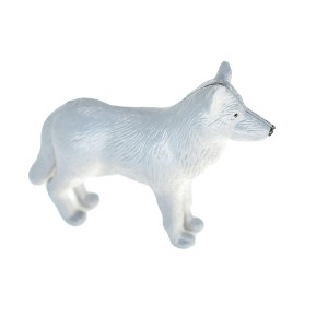 Collectible Wildlife Gifts | Coyote, White, Winter Coat, Plastic Animal, Kids, Realistic Figure, Model, Figurine, Replica, Gift,    2"    F207 B9 - 1 of 4