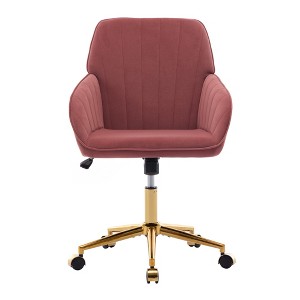 Ridstar Adjustable Office Chair with Backrest Seat For Bedroom-Red - 1 of 4