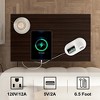 3-Tier Side Table with USB Ports and Outlets, Nightstand with Charging Station, Storage Cabinet, and Open Shelf for Living Room, Bedroom - 4 of 4