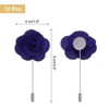 Unique Bargains Camellia Boutonnieres Pins for Formal Party Easy to Use Artificial Flowers 12pcs - 2 of 4