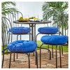 Kensington Garden 4pc 15"x15" Outdoor Bistro Chair Cushions - 2 of 4