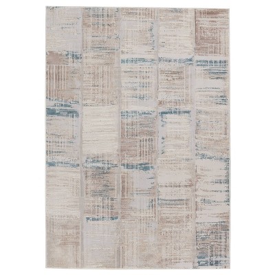 Halvard Abstract Area Rug Ivory/Blue - Jaipur Living