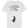 Elevenparis Mens If Graffiti Changed Anything Graphic T-Shirt, White, Medium - 2 of 4