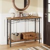 Console Table, 11.80" Narrow Sofa Tables - 4 of 4