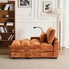 GDFStudio Rilara Modern Chenille Upholstered Recliner Chaise Lounge - 2 of 4