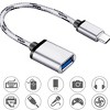 Type C USB-C 3.1 Male To USB 3.0 Type A Female OTG Converter Adapter Cord Cable - 3 of 4