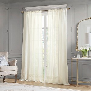 MAYEERTY Embroidery Curtain Panel (Only 1 Pc Panel) - 1 of 4