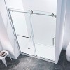 NicBex Shower Door Semi-Frame Single Sliding Shower Doors with 5/16" (8mm) Thick SGCC Clear Tempered Glass and 304 Stainless Steel - 2 of 4
