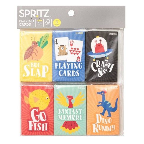 6ct Kids' Playing Cards Party Favor Set - Spritz™ : Target