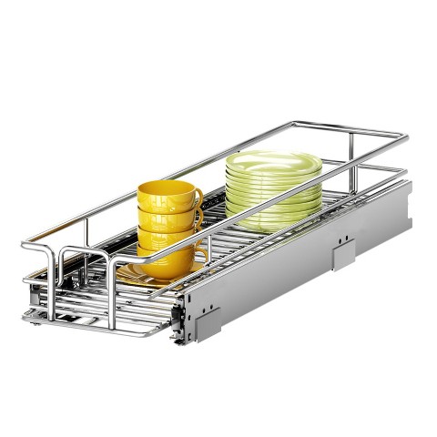 HomLux Pull Out Cabinet Organizer and Storage 5.5in W x 21.5in D Slide Out Shelves for Kitchen Cabinets