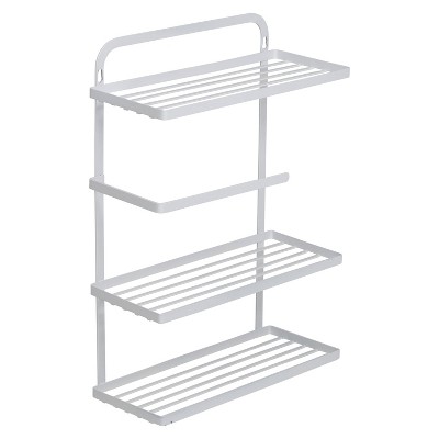 Closetmaid Adjustable 3 Shelf Spice Rack Organizer Kitchen Pantry Storage  For Cabinet Door Or Wall Mount With Metal Shelves, White : Target