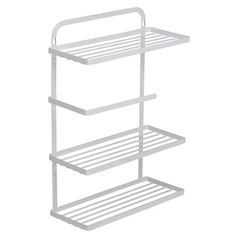 Honey Can Do Flat Wire Adjustable 3 Tier Spice Rack Organizer - Gray