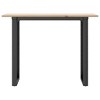 vidaXL Dining Table O-Frame 39.4"x19.7"x29.5" Solid Wood Pine and Steel - 4 of 4