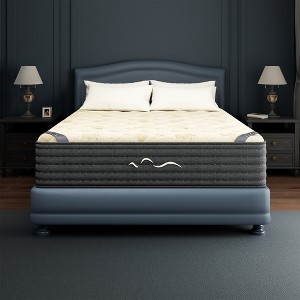 Swedrea Hybrid Mattress Medium Gel Memory Cashmere Wool in White - 1 of 3
