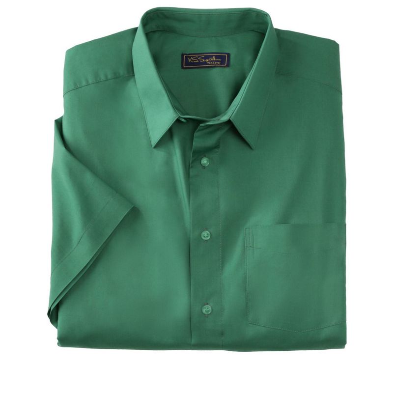 KingSize Men's Big & Tall  Wrinkle-Free Short-Sleeve Dress Shirt, 1 of 2