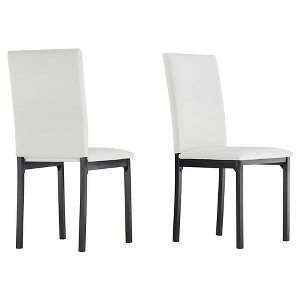 Devoe Dining Chair - White (Set of 2) - Inspire Q