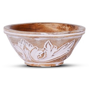 Mela Artisans Baspa Valley Bowl Small in Antique White - 1 of 3