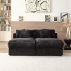 NicBex Sofa Couch,Daybed with Square Armrests and Removable Cushioned Backrests,Upholstered Sofa for Living Room,Office - 2 of 4
