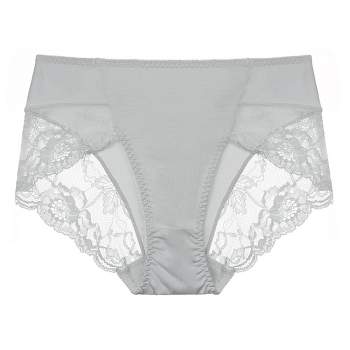 Agnes Orinda Women's Frill Trim Underwear Briefs Hipster Panty Satin Panties  3 Pack Black Pink Blue 1x : Target
