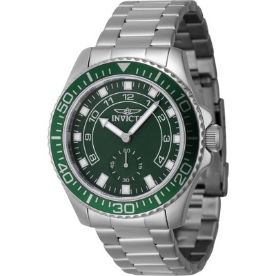 Invicta 47126 Men's Pro Diver Green Dial Silver Bracelet Watch