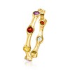Ross-Simons 0.41 ct. t.w. Multi-Gemstone Studded Ring in 18kt Gold Over Sterling - 3 of 4