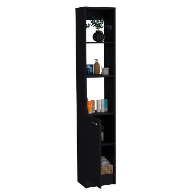 NicBex 70.87 Inch Tall Bathroom Storage Cabinet,Slim Storage Cabinet with Open Shelves and Adjustable Shelf