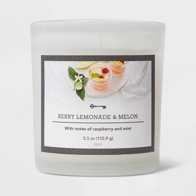 5.5oz Glass Jar Berry Lemonade and Melon Candle - Threshold™