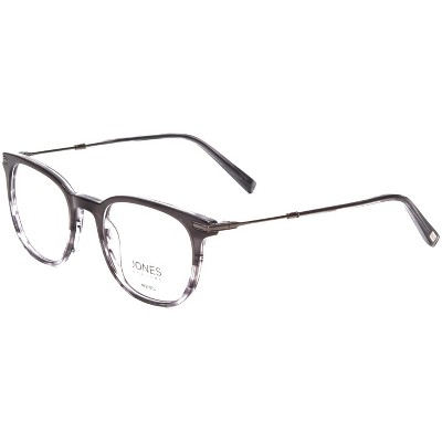Jones NY J531 Unisex Designer Blue Light Eyeglasses Oval Grey Marble Fade 51 mm