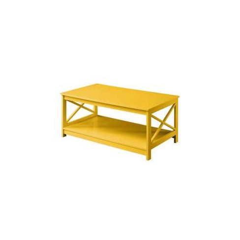 Breighton Home Xavier Coffee Table With Shelf Yellow : Target