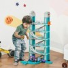 Qaba Kids Garage Toy Set, 6-Level Car Parking Playsets Toy, Race Tracks Car Ramp Set with Cars Maunal & Electric Elevators Wash for 3-6 Years Old - 3 of 4