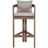 Meridian Furniture,Newport Water Resistant Fabric Upholstered Outdoor Patio Bar Stool - 2 of 4