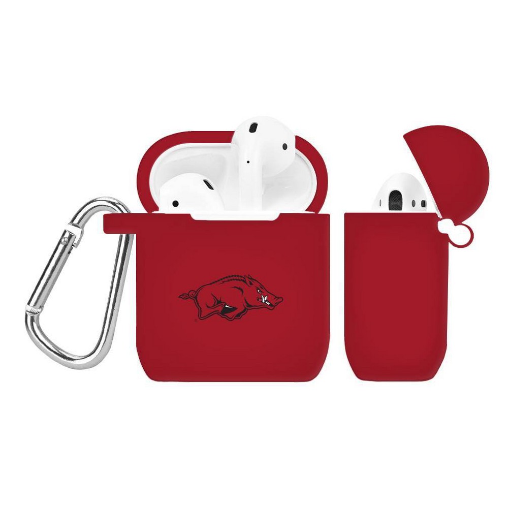 Photos - Portable Audio Accessories NCAA Arkansas Razorbacks Silicone Cover for Apple AirPod Battery Case