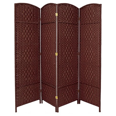 Woven Fiber Room Divider - Oriental Furniture