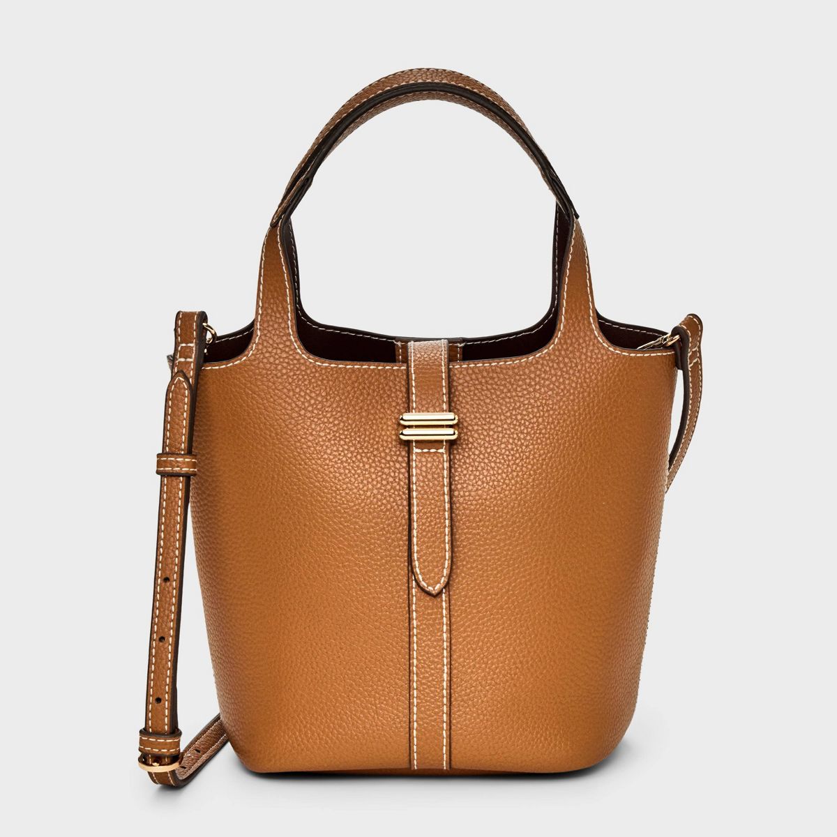 Mini Tulip Tote Handbag with Crossbody Strap - A New Day™ - thumbnail 6