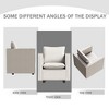 XIYUYEU Sofa Chair Premium Fabric Upholstered Comfortable Sofa Couch with Soft Breathable Seat Cushion, Beige - 3 of 4