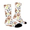 Smiling Dog Yorkshire Terrier Women Printed Crew Socks Funny Funky Socks Soft Polyester Novelty Gifts for Artists Men - 3 of 4