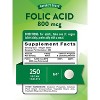 Nature's Truth Folic Acid 800mcg | 250 Tablets | Vegan, Non-GMO & Gluten Free Supplement - 2 of 4