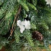 Nearly Natural 4' Pre-Lit Artificial Mixed Pine Snowed Christmas Tree with Pinecones in Decorative Planter - 4 of 4