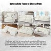 ORRD Oversized Chenille Loveseat Sofa, 2-Seater Deep Seat Cloud Couch, Modern DIY Sofa, Black - 4 of 4
