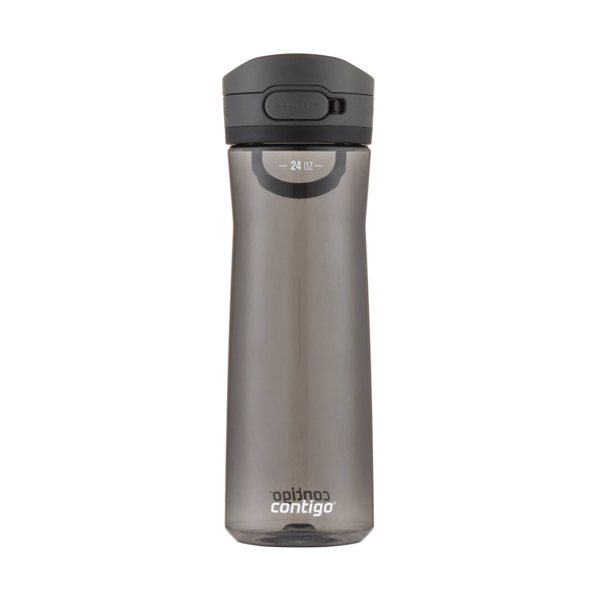Contigo Jackson 2.0 24oz AutoPop Tritan Plastic Water Bottle Licorice: Reusable Kids Drinkware, Dishwasher-Safe